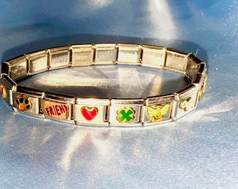 EVC Puzzle Collection Italian 19 Link Charm Bracelet - Etsy