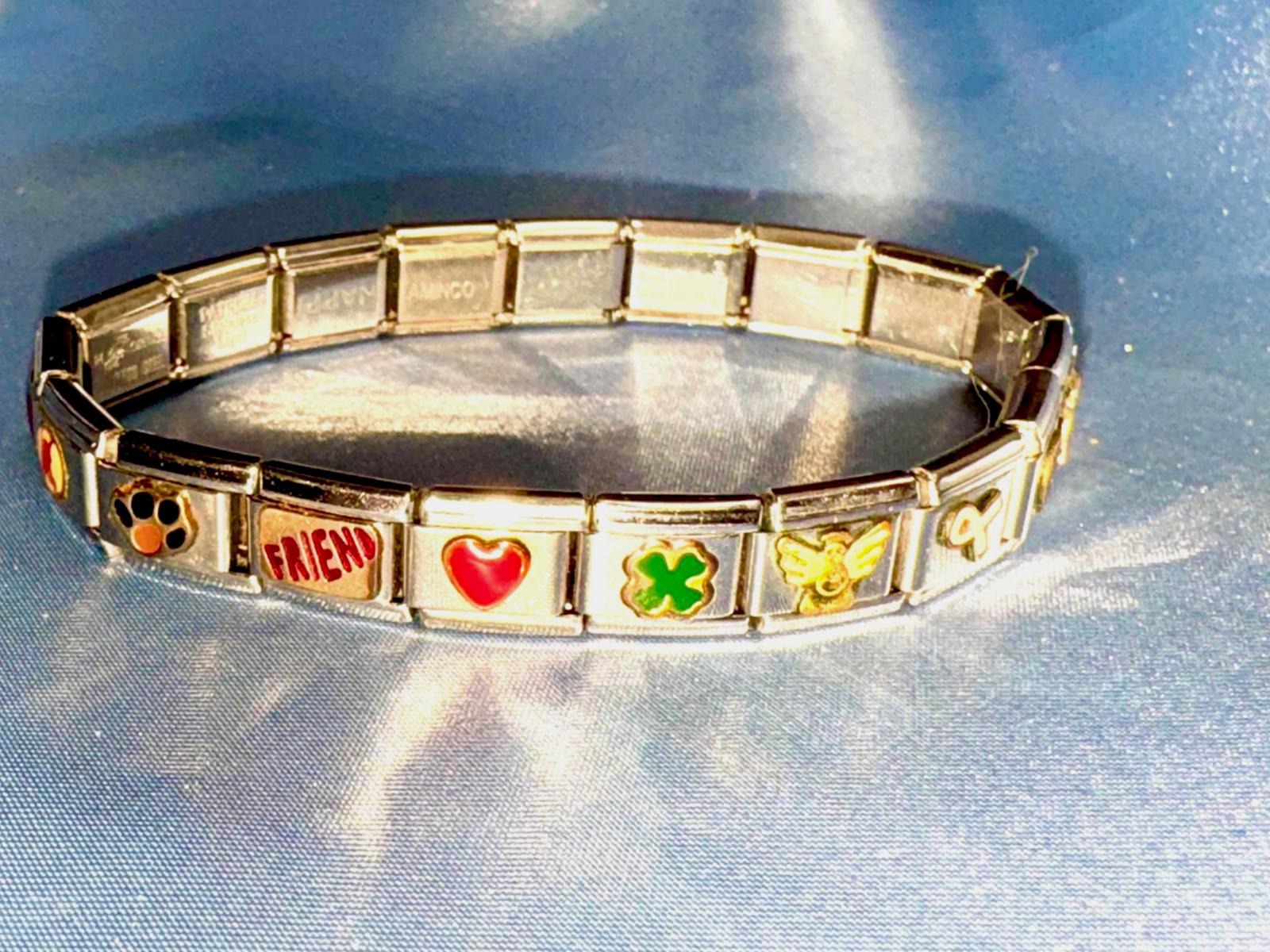 EVC Puzzle Collection Italian 19 Link Charm Bracelet - Etsy
