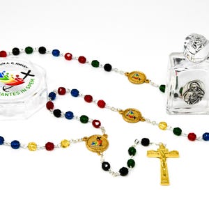 2025 Jubilee Pilgrims of Hope Rosary and Lourdes Water.
