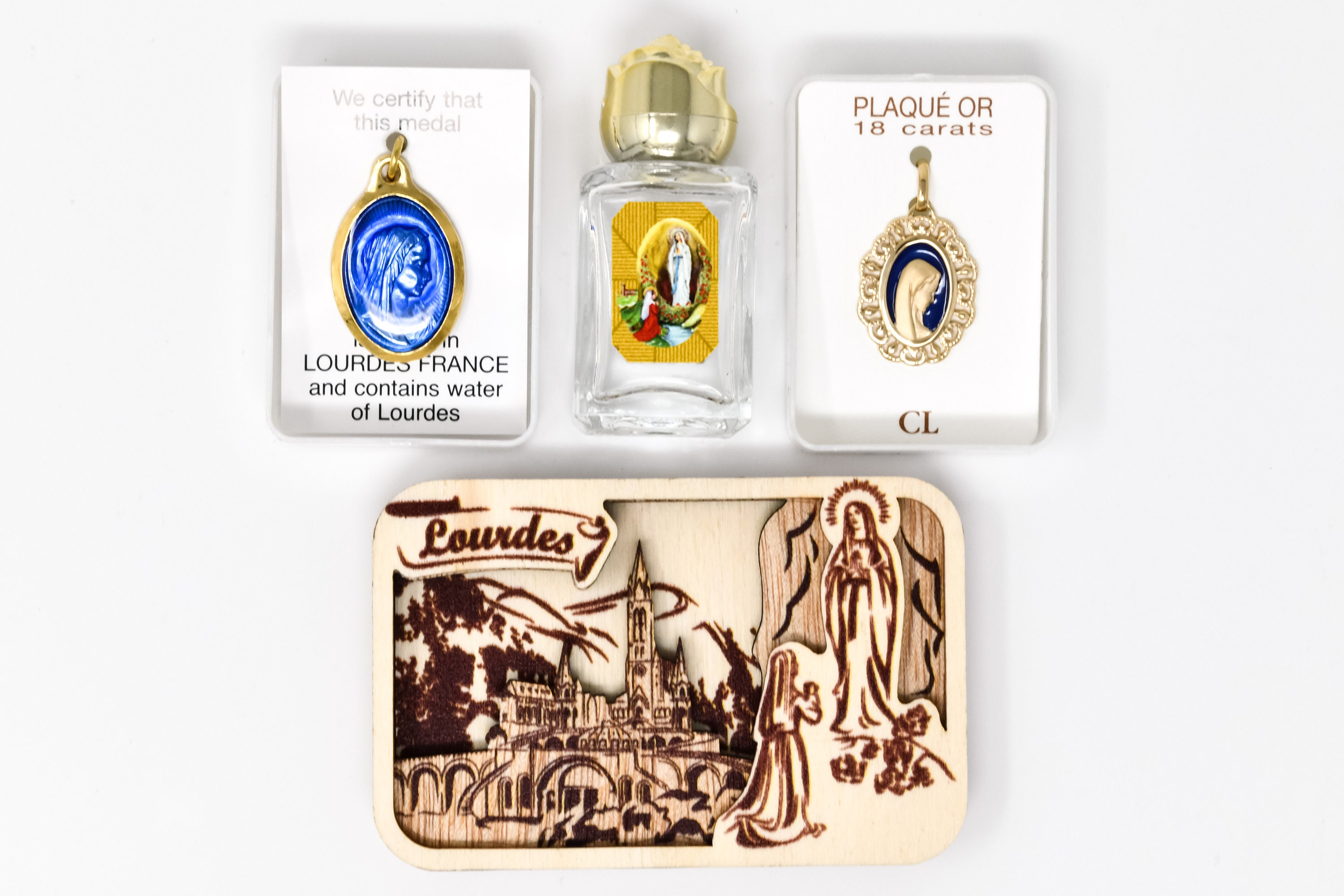 Our Lady of Lourdes Gift Set With Lourdes Water & Sanctuary Magnet. - Etsy