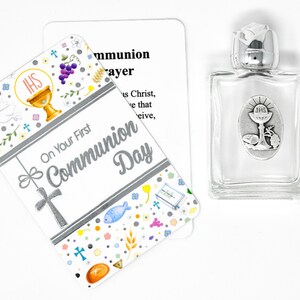 En tu tarjeta de oración del día de la comunión.