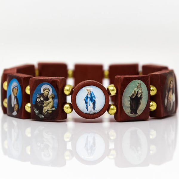 All Saints Wooden Bracelet