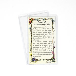 Sint Franciscus - Gebedskaart
