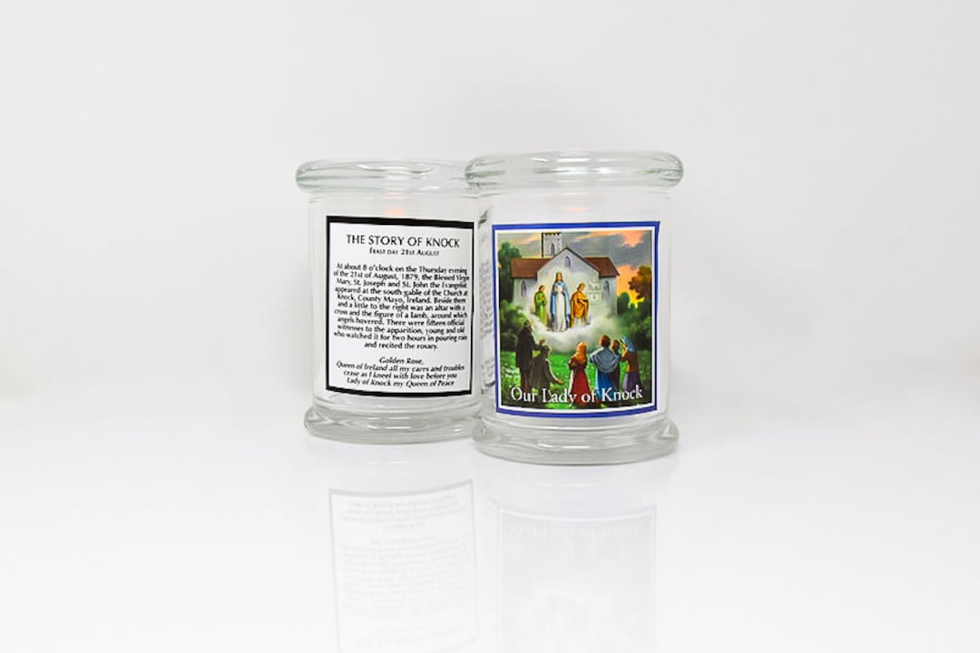 Our Lady of Knock LED Glass Candle Etsy