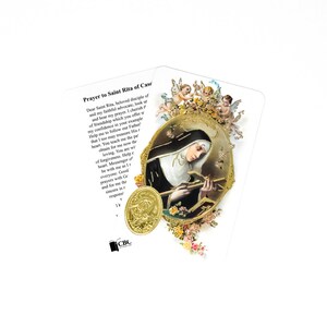 Sainte Rita de Cascia - Carte de prière