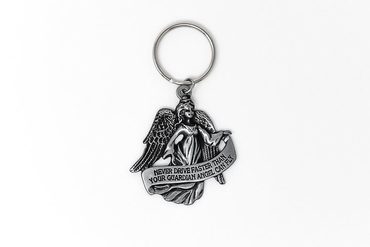 Congratulations on Your Driving License / New Car L Guardian Angel L Lucky  Charm I Individual Bag or Key Ring Made of Macrame 