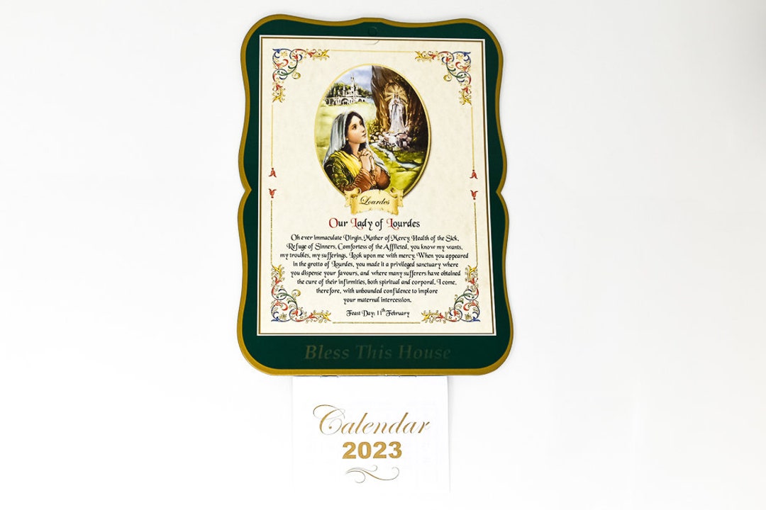 Our Lady of Lourdes & Saint Bernadette 2023 Calendar Etsy