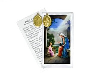 Saint Anne Prayer Leaflet & Medal