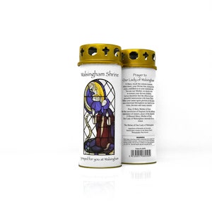 Our Lady of Walsingham Shrine Candle with Windproof Cap