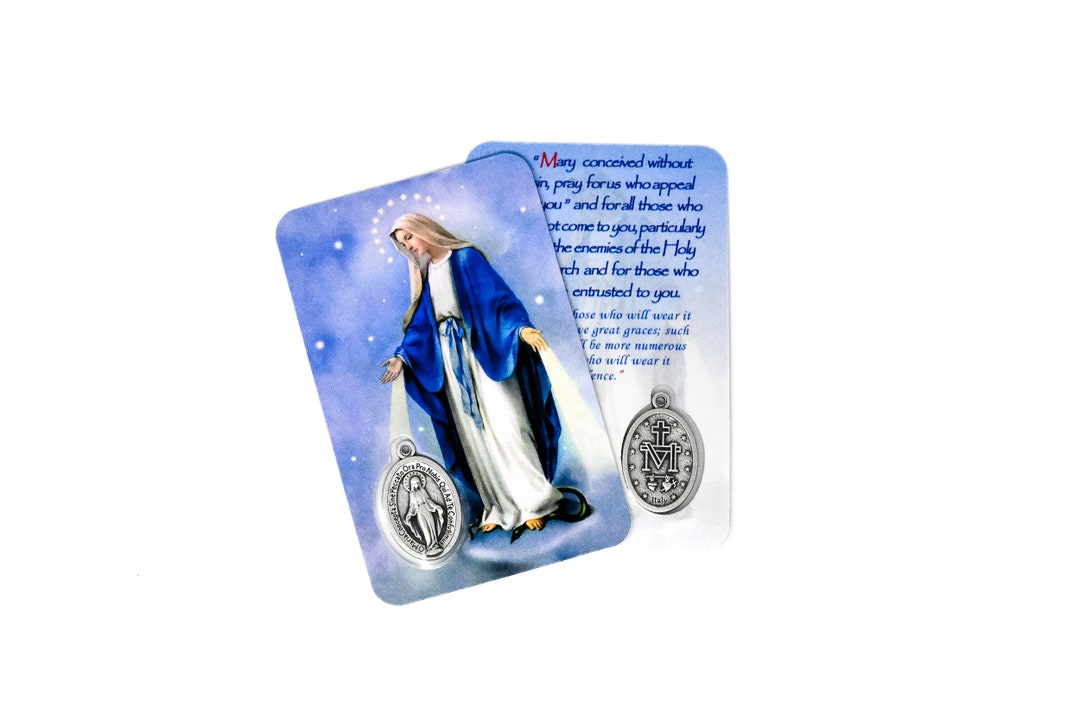 Miraculous Prayer Card Etsy Miraculous Prayer Card Etsy