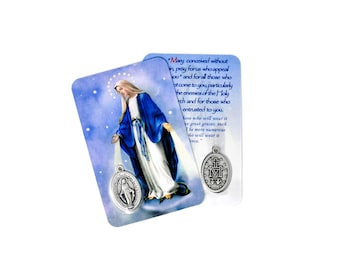 Prayer to Our Lady of the Miraculous Medal Laminated Holy Prayer Card ...