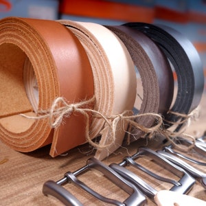 DIY Leather Belt Kit, Do it yourself leather belt, Full Grain Veg-Tan Leather Belts