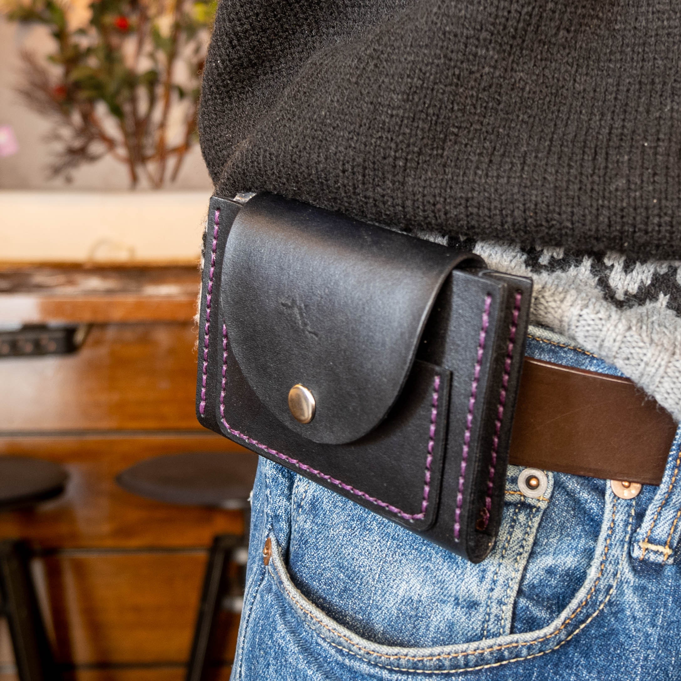 Leather Belt Wallet 