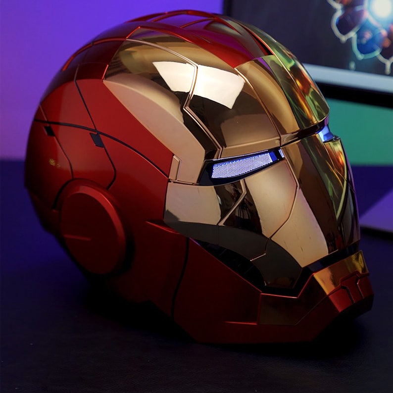 Wearable Iron Man Helmet Golden Mask MK5 Wearable Iron Man Etsy