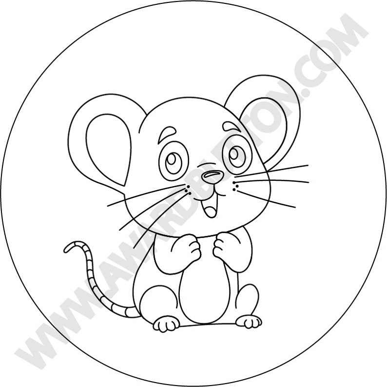75 Mm 3in Button / Badge Templates for Coloring: Pets 6 Coloring Pages ...