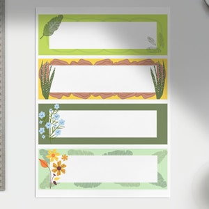 Downloadable / printable drawer label templates *DIGITAL ONLY*