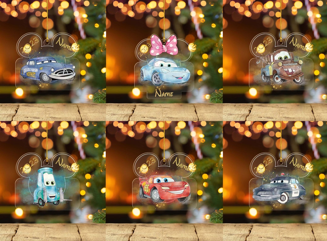 Disney Cars Ornament Disney Cars Family Christmas Ornament Etsy
