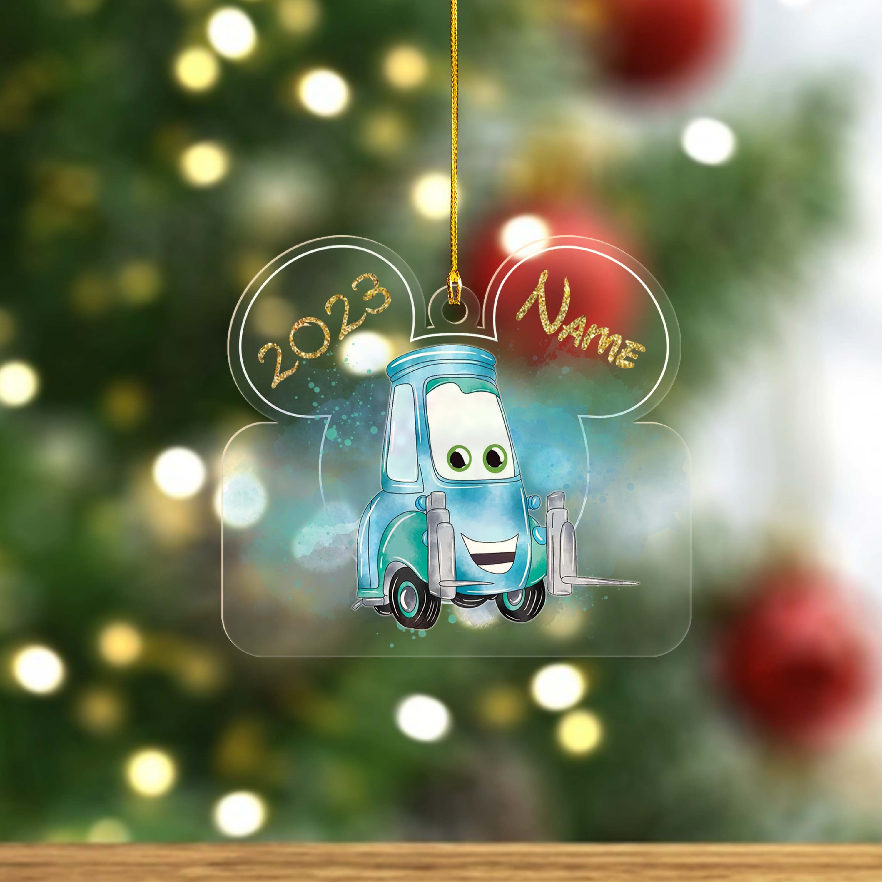Personalized Pixar Cars Disney Christmas Ornament sold by Dowry Arlie