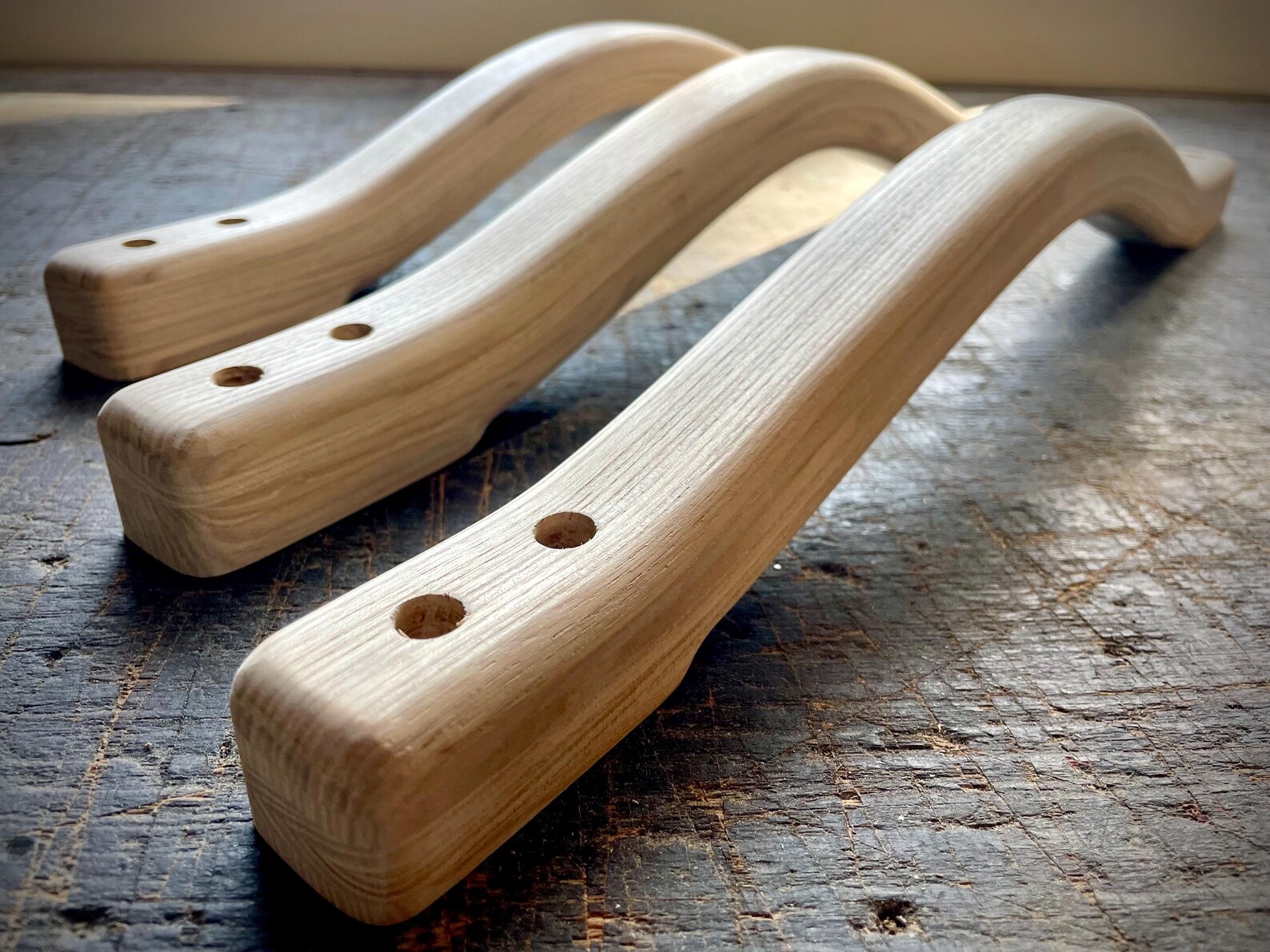 Wooden handrail