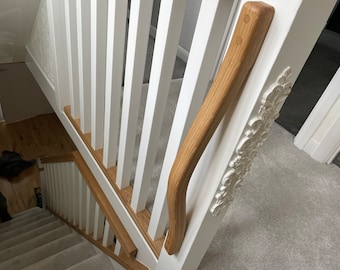 600mm 23.5” Solid Wood Grab Bar or Stair Handrail Wall Mounted