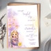 Rapunzel Tangled Birthday Invitation Digital Printable Party Invite ...