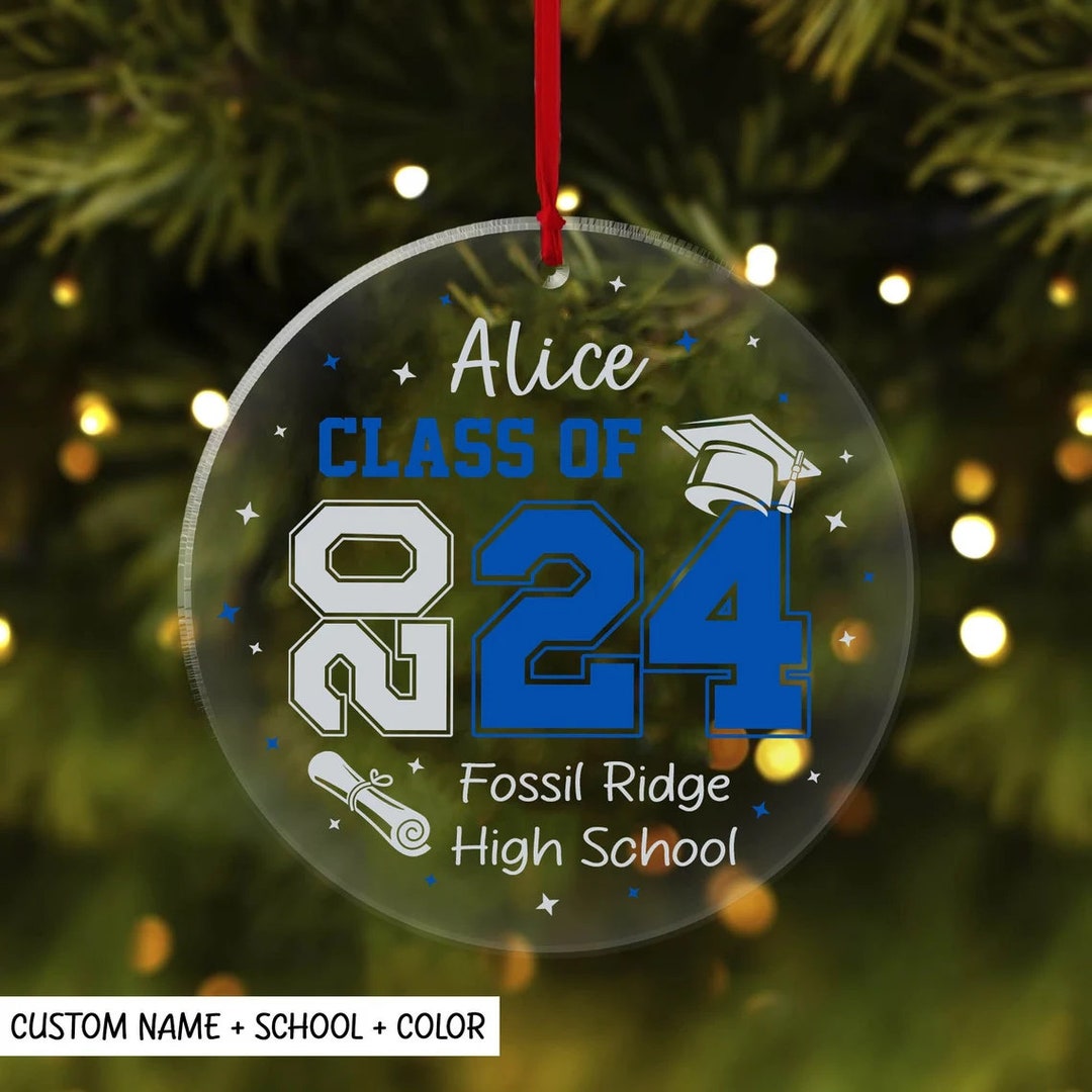 Personalized Class of 2025 Ornament Senior 2025 Ornament Etsy