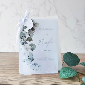 Einladungskarte zur Taufe/Kommunion/Konfirmation/Geburtstag