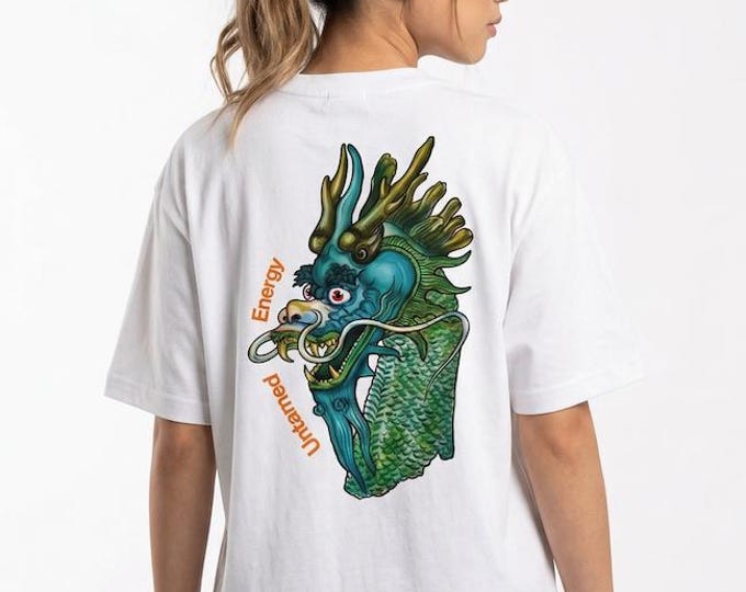 Featured listing image: Unisex Relaxed Organic Cotton Shirt | White | Untamed Energy by BANTHO