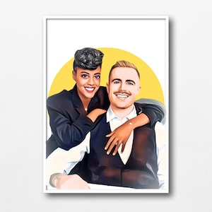 Custom Portrait, Couple Portrait, Cartoon Portrait, Family Portrait, Vector Portrait, Birthday Gift