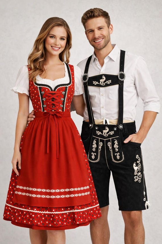 oktoberfest men dress Funny World Lederhosen Costume German Bavarian Outfits, Brown1, 36 : Clothing, Shoes & Jewelry WHAT YOU NEED Oktoberfest Men's Trachten Vest 