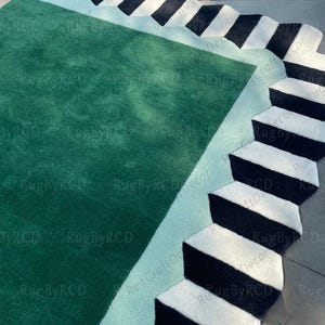 Modern Hand Tufted Green Area Rug, High Quality Area Rug For Living Dining Bedroom, Large Green Rug Carpet 5x8 6x9 8x10 9x12 10x14 6x6 8x8