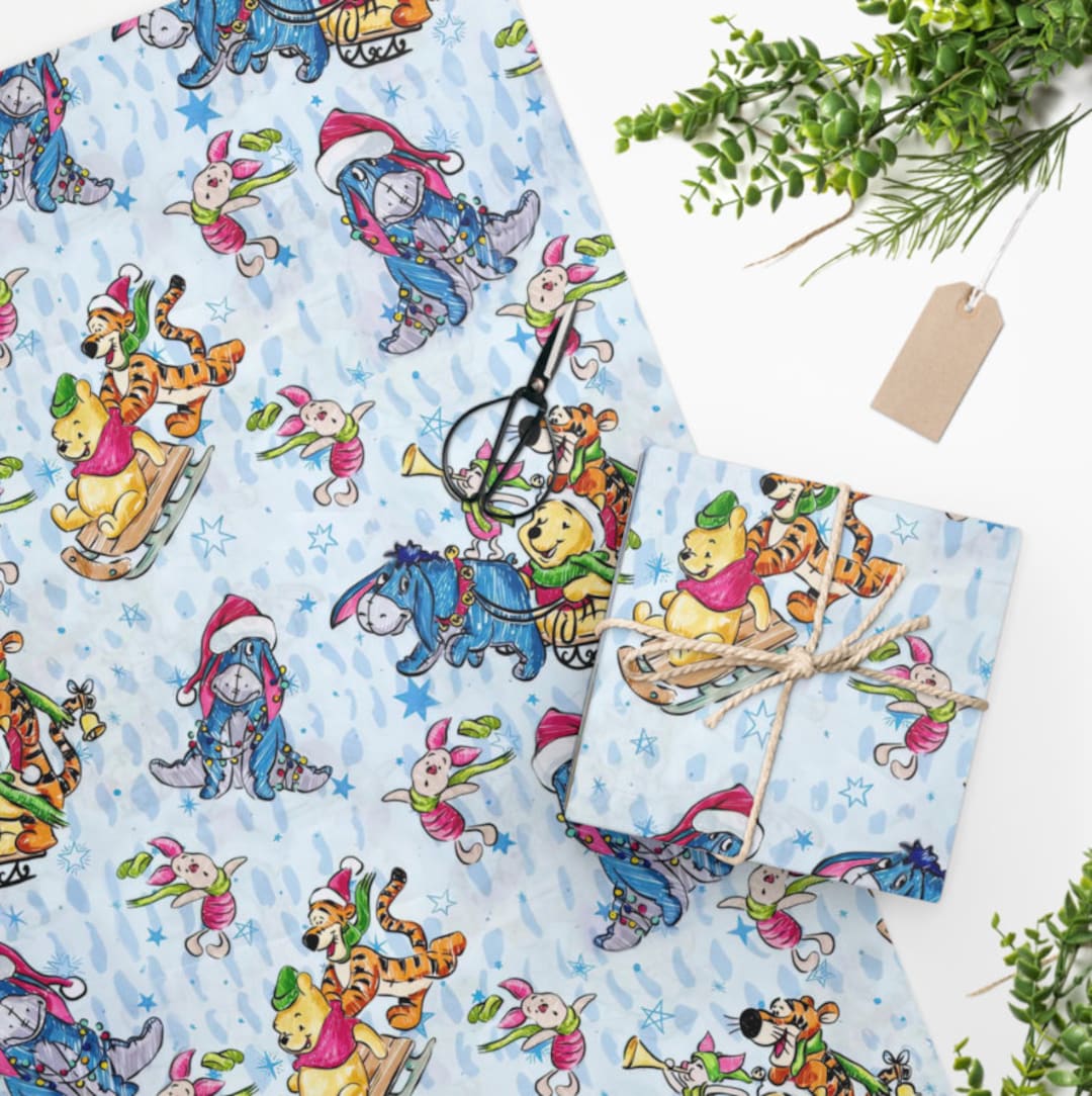 Winnie The Pooh Christmas Wrapping Paper 