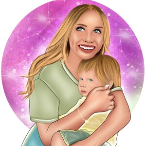 Family art  logo portrait business art