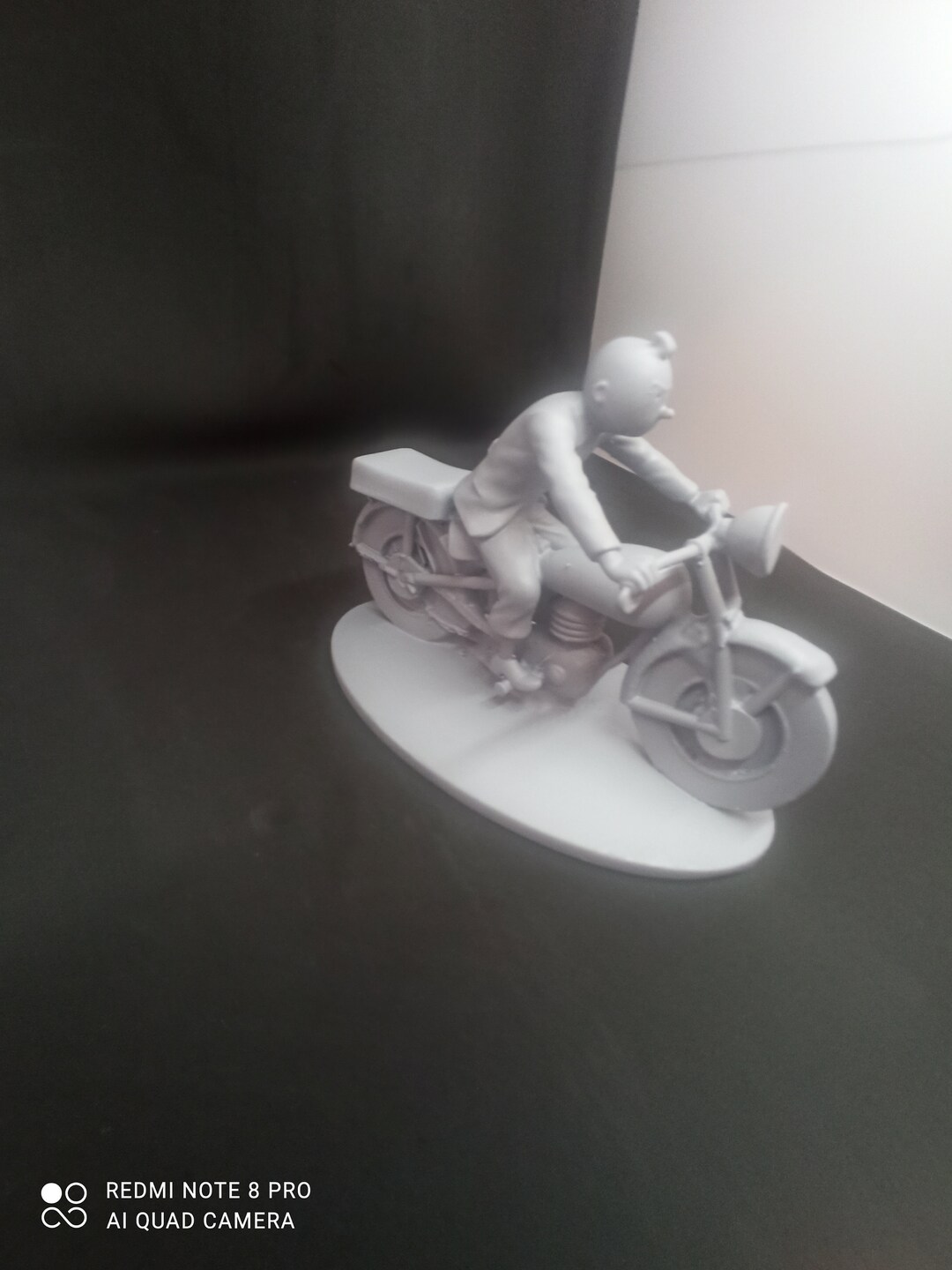 Figurine Tintin Motard 3D - Édition 2013 - Très Bon état