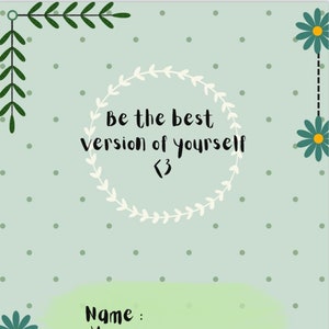 Weekly Cute Green Planner