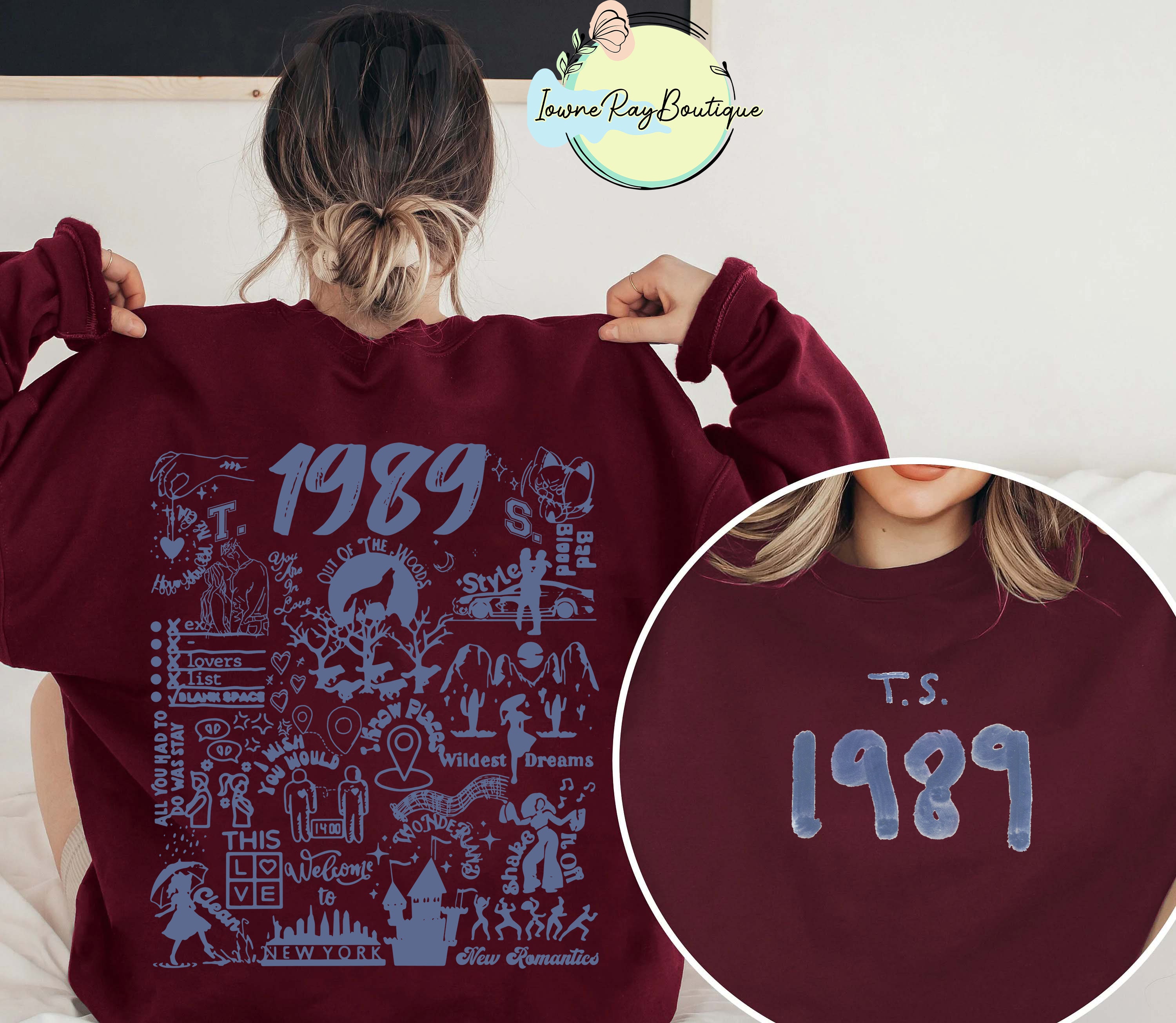 Discover Taylor 1989 Inspired Sweatshirt, The Eras Tour, TS 1989 Album, Taylor swiftiee Merch Sweatshirt