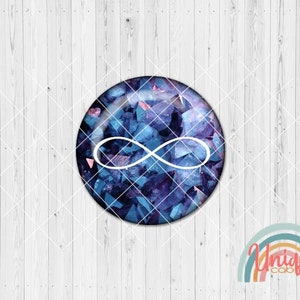 Motif cabochon infinite always graphic love - cabochon set A4689