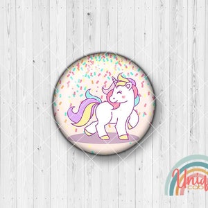 Motif cabochon unicorn confetti horse rainbow - cabochon set A4075