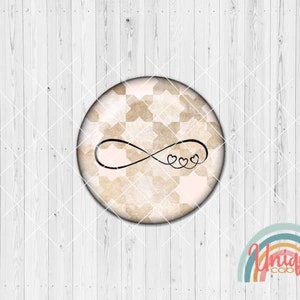 Motif cabochon infinite always graphic love - cabochon set A4687