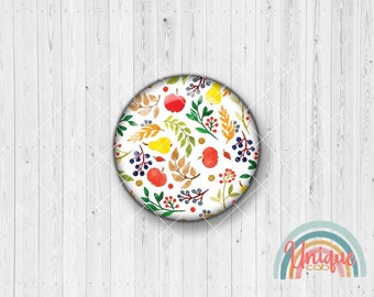 Motivcabochon Blüten Blätter Gräser Apfel Birne - Cabochon Set A3426