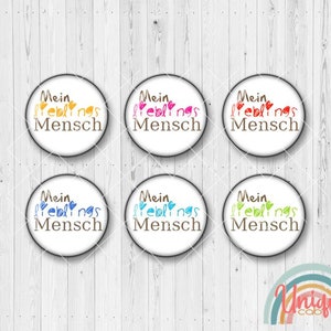 Motif cabochon My favorite person Favorite person brown love - Cabochon set A3753