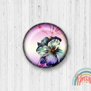 Motivo cabochon fiori fiori secchi viola blu - set cabochon A3160