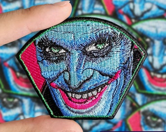 Joker Embroidery Patch, Iron-on Biker Patch