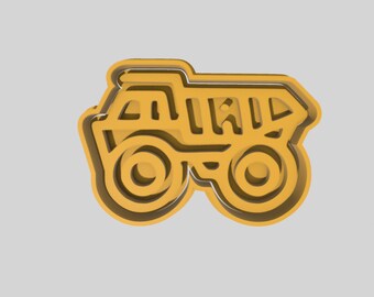 Kipper LKW Cookie Cutter, Stempel und Prägestempel Set