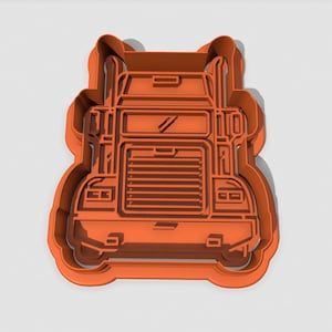 Truck / Big Rig / Semi Cookie Cutter, Stamp and Debosser Set