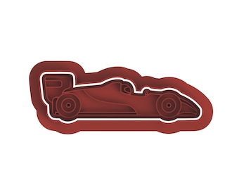 Race Car Cookie Cutter, Stamp and Debosser Set