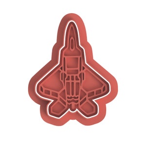 Fighter Jet Cookie Cutter, Stamp and Debosser Set