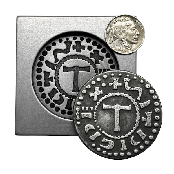 VIKING HAMMER PENNY (9th Century) - Graphite Coin Mold