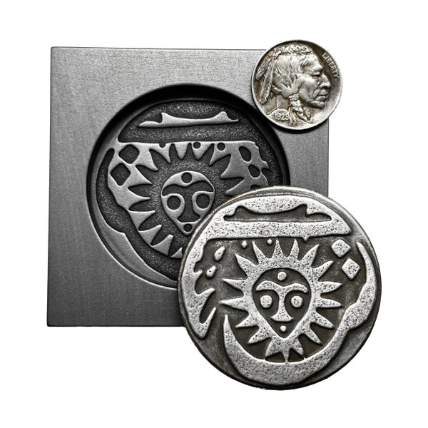 PMC Supplies Large Buddha 3D Graphite Ingot Mold - Cast Silver, Gold, Copper, Aluminum - Black, Jewelry Making