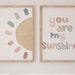 Set di 2 bambini | Tu sei il mio sole | Sole | Arcobaleno | Cameretta per bambini | Poster | Regalo | Boemo | Formato A3 420 x 297 mm